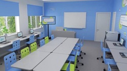 Кабинет информатики в Центре образования модернизировали на 80% в Труновском округе  