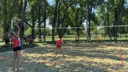 Площадку для волейбола открыли в Труновском округе в День физкультурника