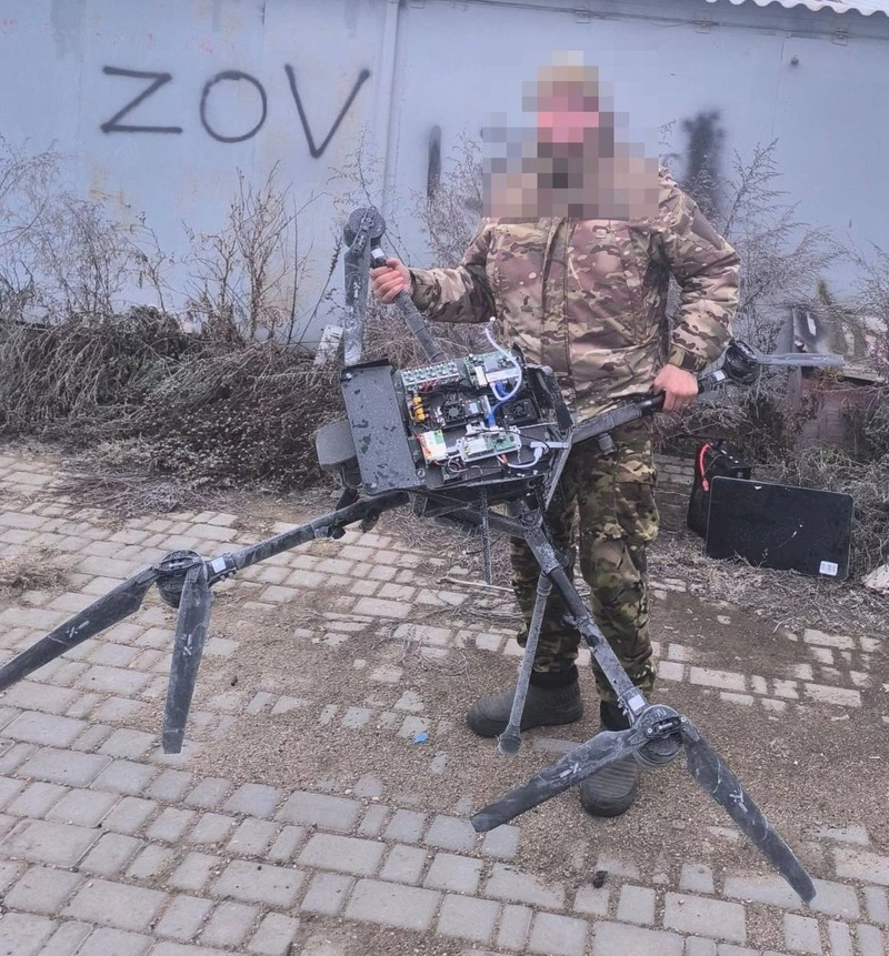 Боец СВО из Труновского округа сбил большой дрон ВСУ